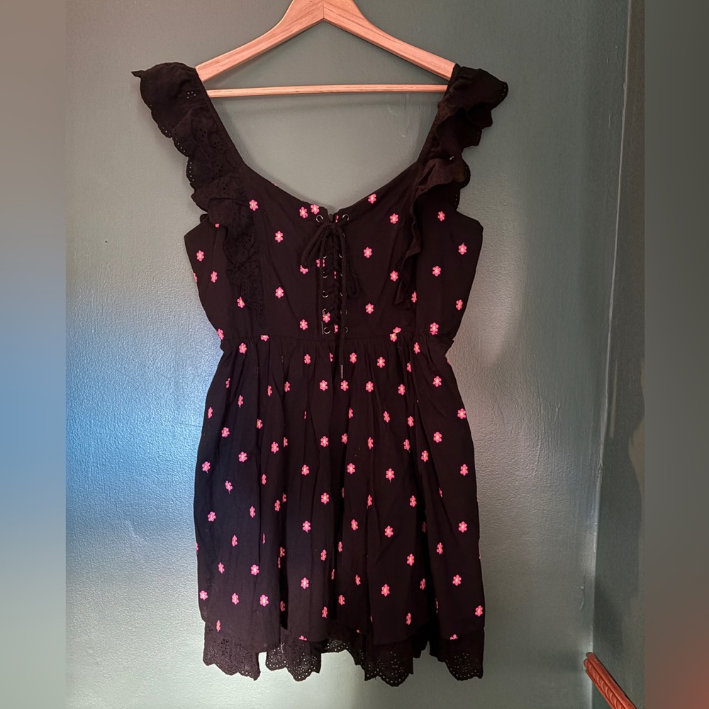 Betsey Johnson Embroidered Floral Dress